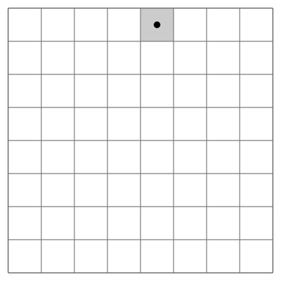 Animation of a knight's tour on an 8x8 chessboard