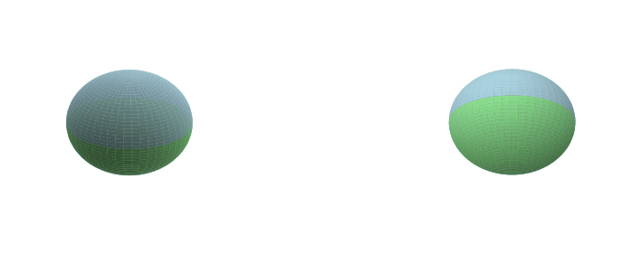 A tetrahedron with two faces merged.