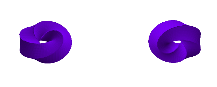 A torus with a square cross-section.