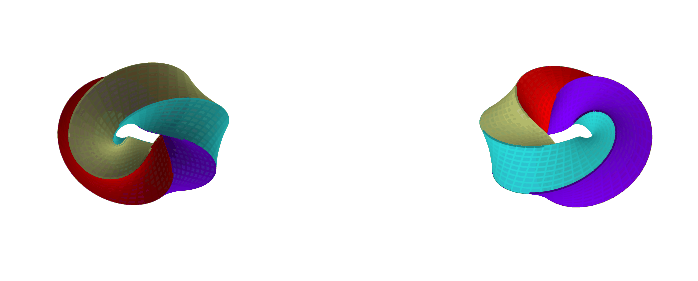 A torus with a square cross-section.