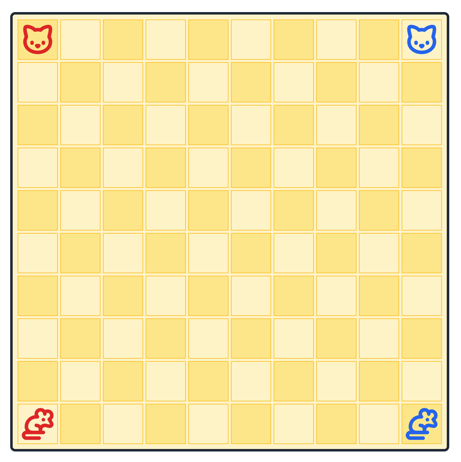 The standard 2-player board.