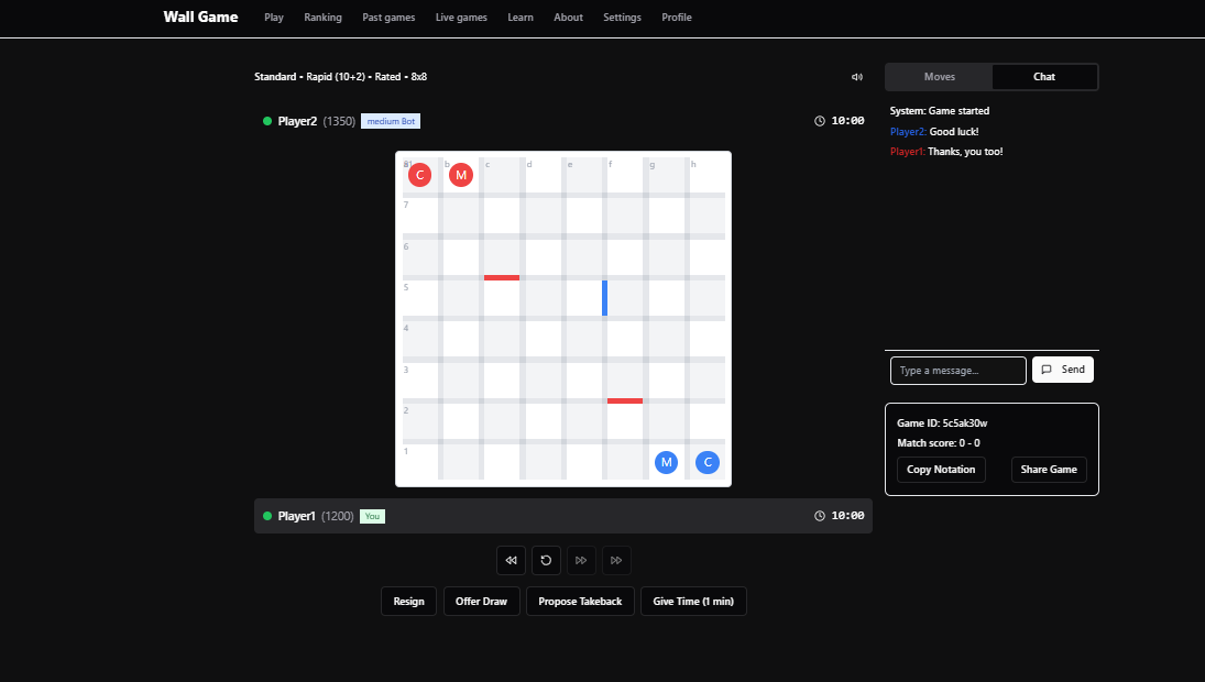 Wall Game UI Design (+ Frontend Generators)